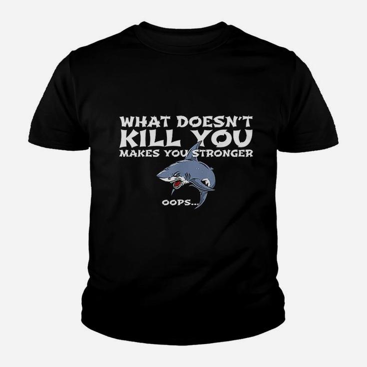 Funny Scuba Diving What Doesnt Kill You Oops Kid T-Shirt