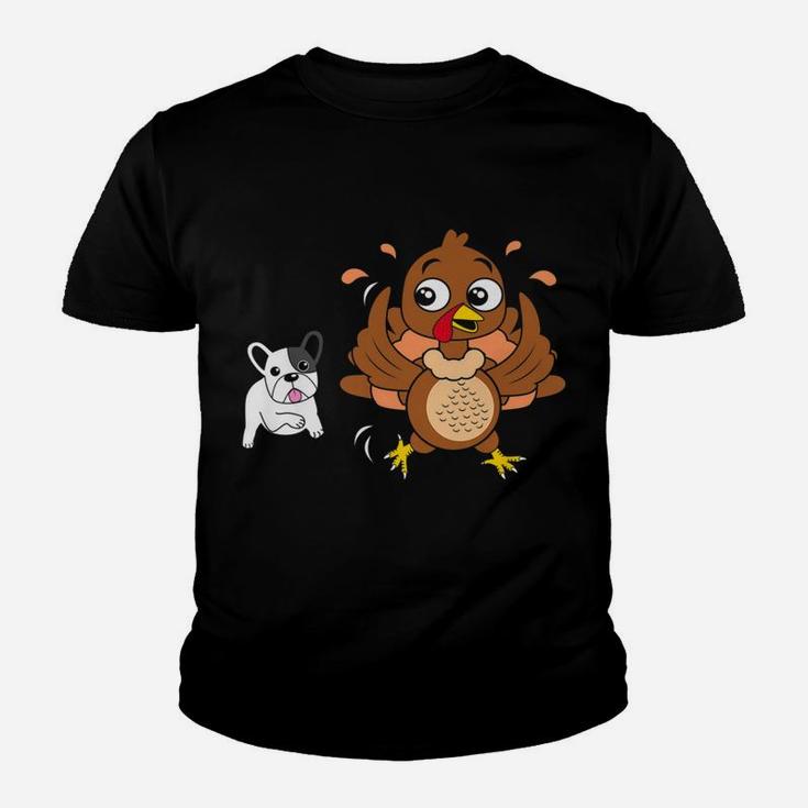 Funny Thanksgiving For French Bulldog Lovers Kid T-Shirt