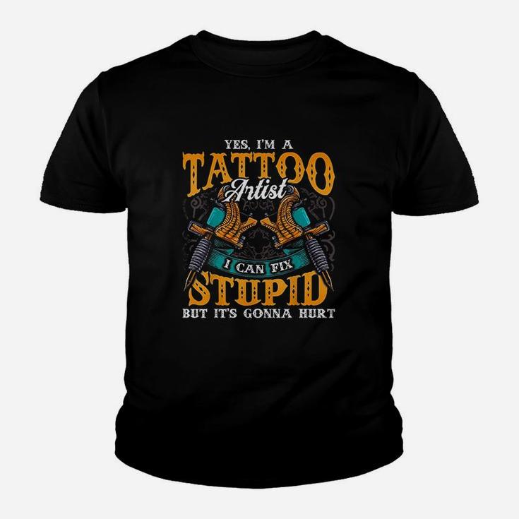 Funny Vintage Tattoo Artist Quote Tattooing Machine Kid T-Shirt