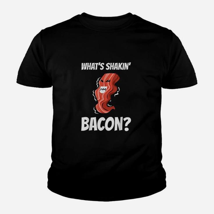 Funny Whats Shakin Bacon Gift For Men Women Meat Eater Bbq Kid T-Shirt