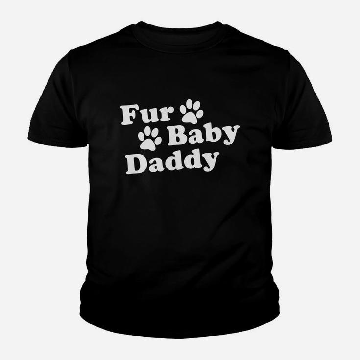 Fur Baby Daddy Dog Paws, dad birthday gifts Kid T-Shirt