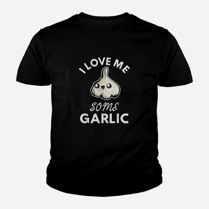 Garlic Lover I Love Me Some Garlic Funny Cute Chef Cook Food Kid T-Shirt