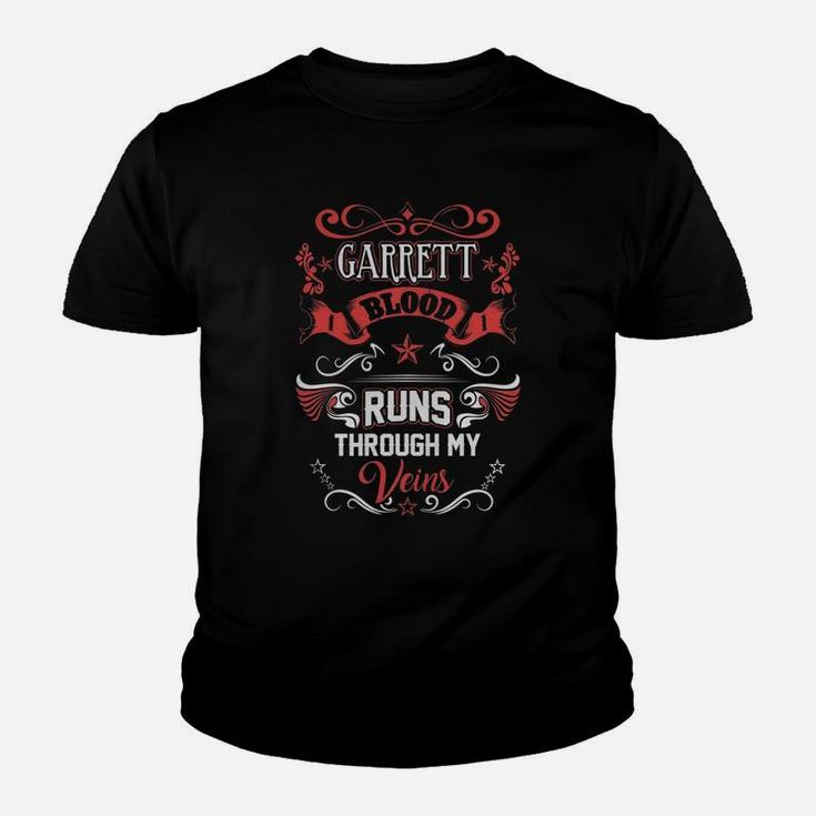 Garrett Blood Runs Through My Veins Kid T-Shirt