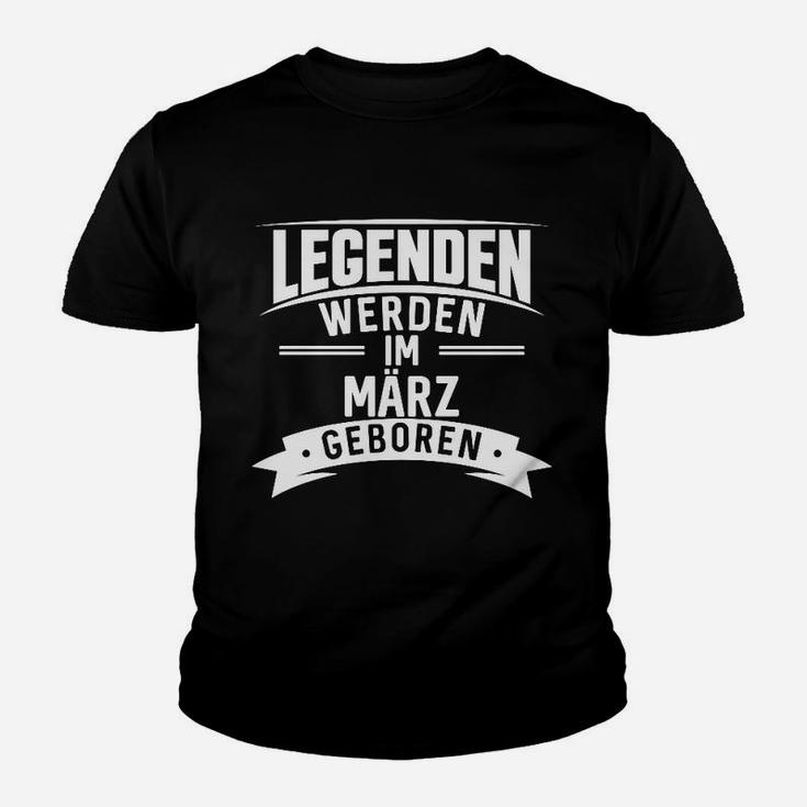 Geboren März Geburtstag Geburt Kinder T-Shirt