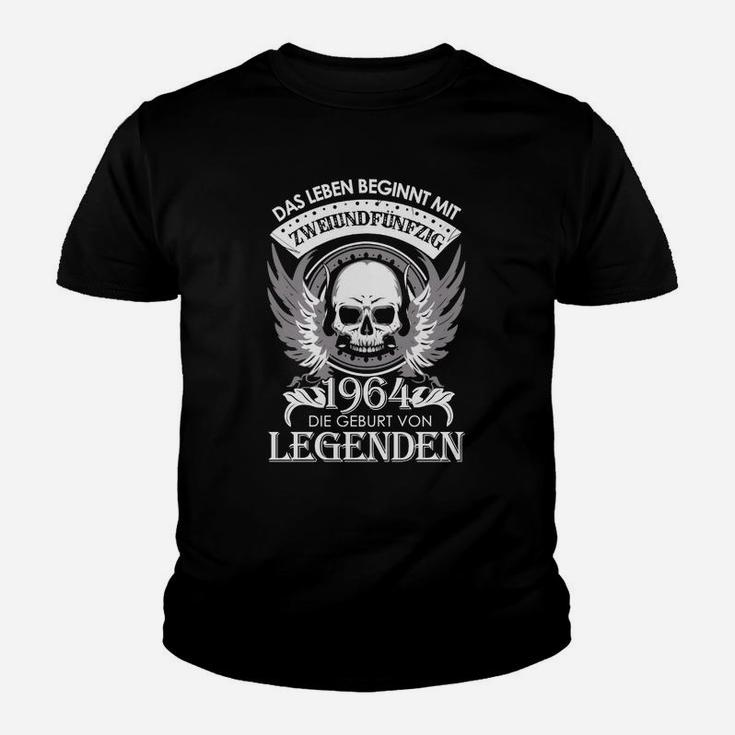 Geburt von Legenden 1964 Kinder Tshirt, Totenkopf & Flügel Design für Herren