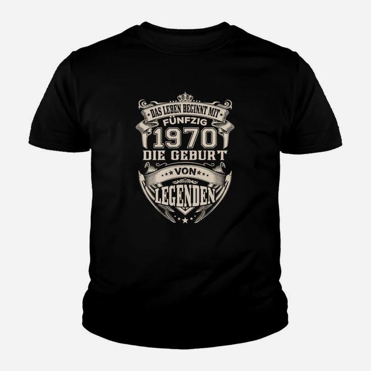 Geburtsjahr 1970 Vintage Kinder Tshirt, Legenden Geburt Slogan