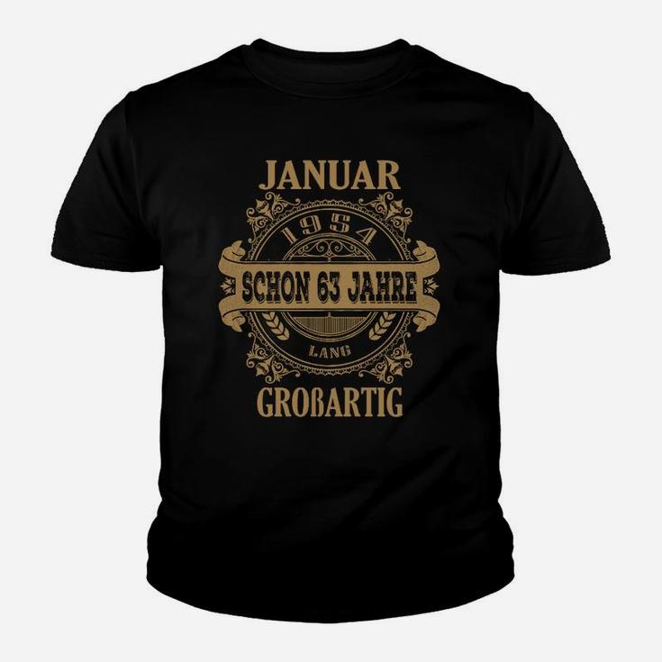 Geburtstags-Kinder Tshirt Januar 63 Jahre Großartig, Geschenkidee