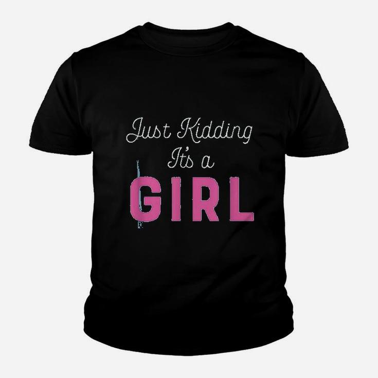 Gender Reveal Party Its A Girl Baby Shower Kid T-Shirt