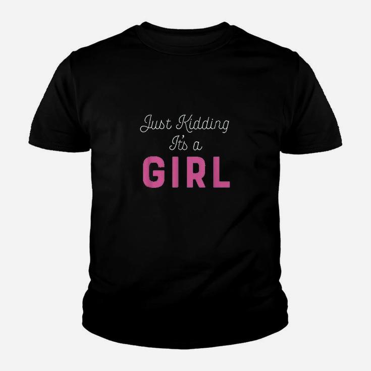 Gender Reveal Party Its A Girl Baby Shower Kid T-Shirt