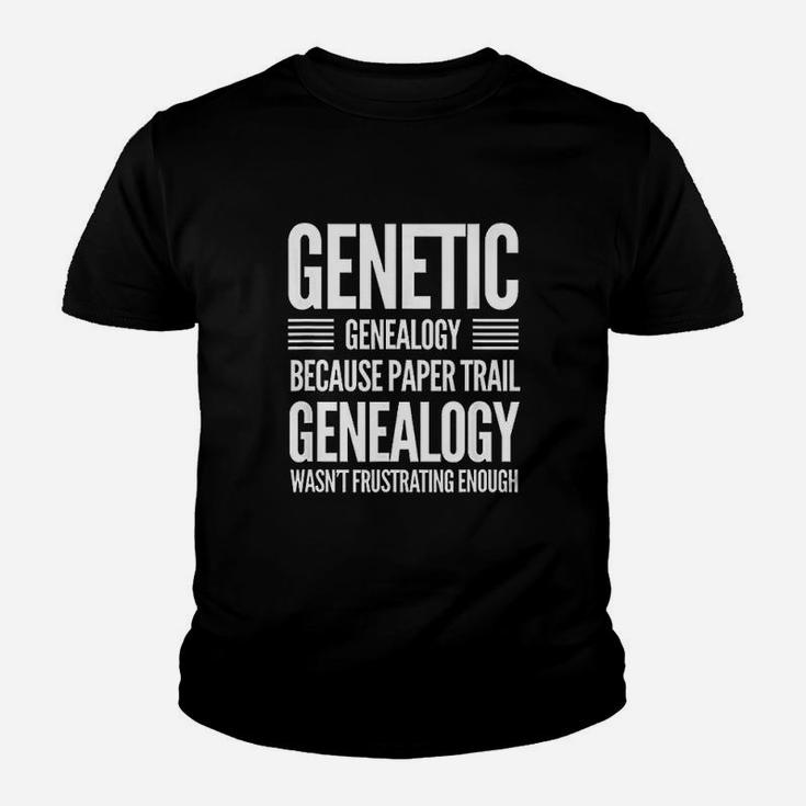 Genealogy Genetic Dna Test Humor Family Tree Research Kid T-Shirt