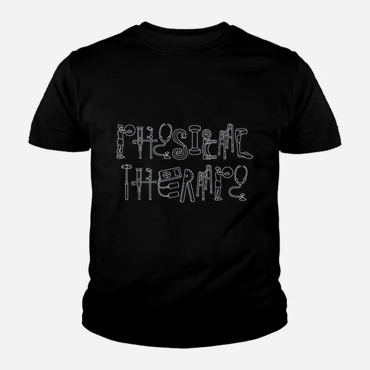 Gift For Physical Therapist Artwork Of Physical Therapy Kid T-Shirt