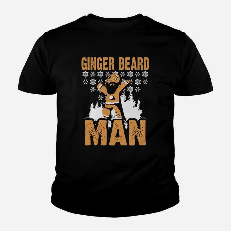 Ginger Beard Man Red Hair Bearded Fathers Day Gift Dad Kid T-Shirt