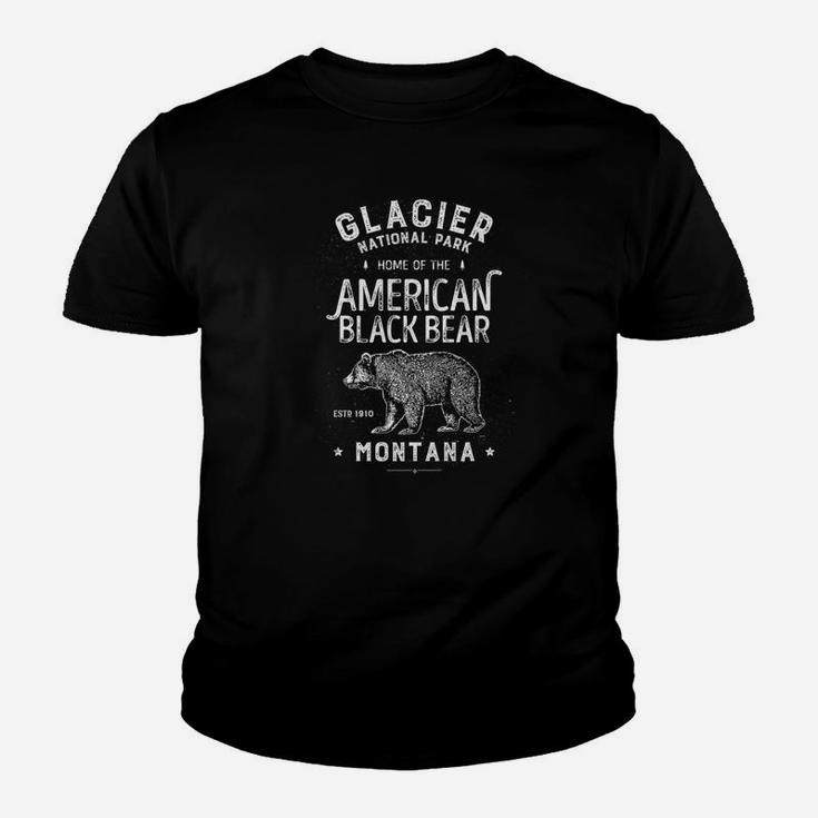 Glacier National Park Vintage Montana Bear Men Women Kid T-Shirt
