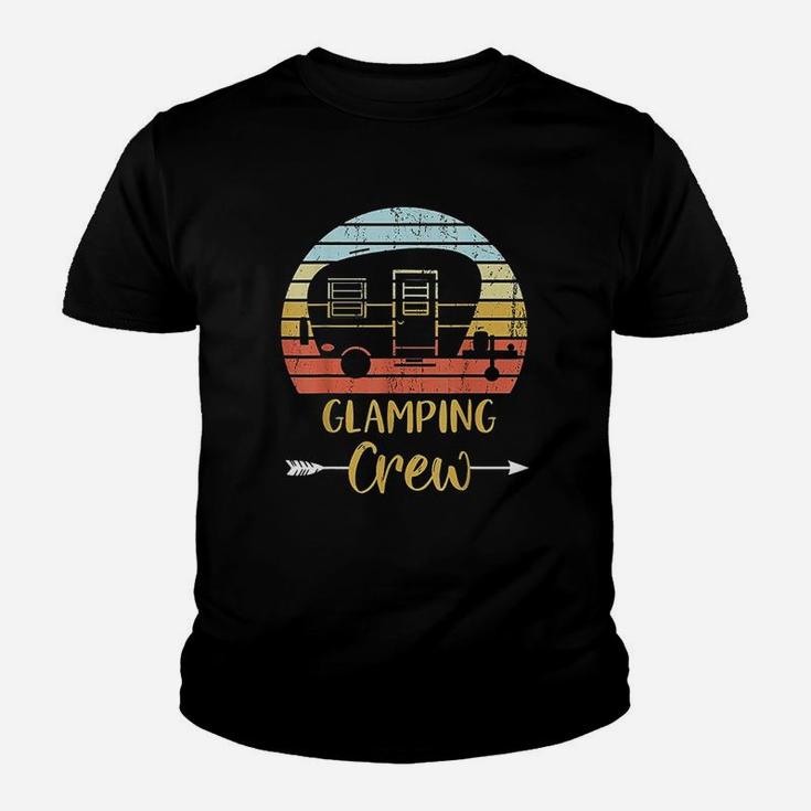 Glamping Crew Funny Matching Family Girls Camping Trip Kid T-Shirt