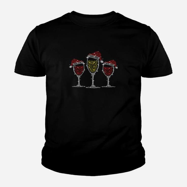 Glass Wine Xmas Kinder T-Shirt