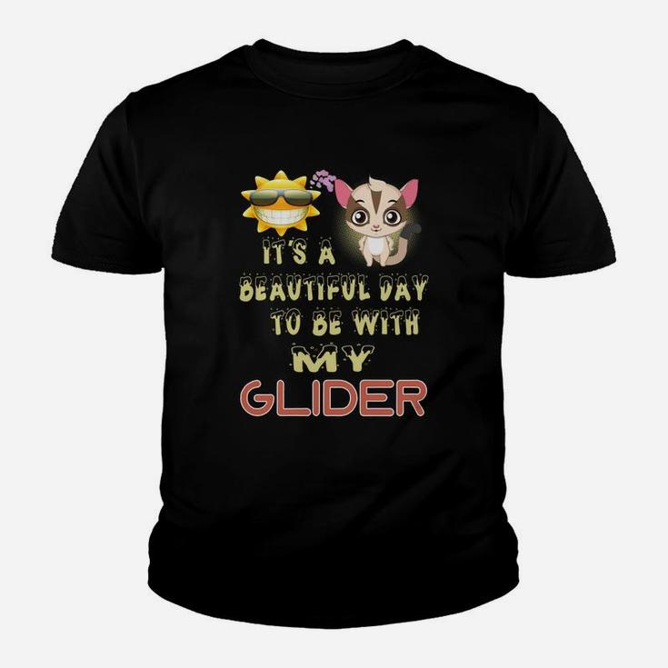 Glider Beautiful Day With Glider,glider Animals,glider Pets,glider Hoodie,glider Discounts Kid T-Shirt
