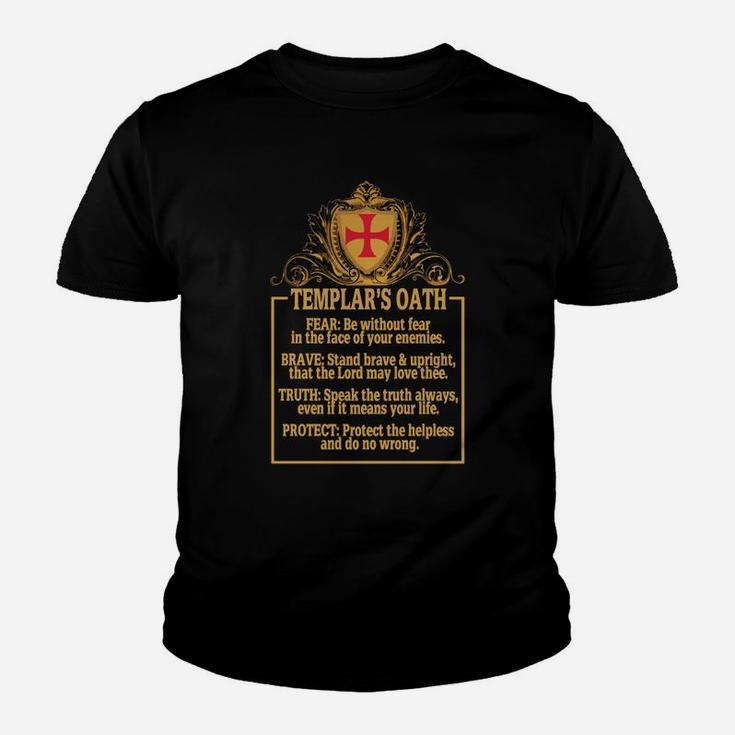 Gods Warrior - Templars Oath Kid T-Shirt