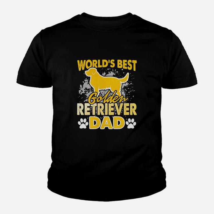 Golden Retriever Dad Fathers Day Gift Kid T-Shirt