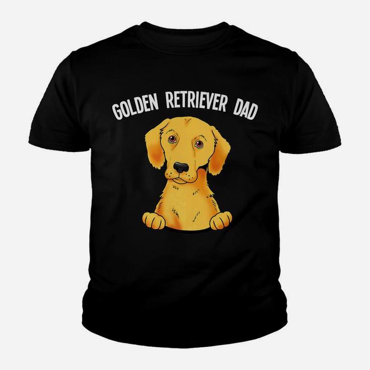 Golden Retriever Dad Gif Cute Golden Dog Lover Tee Kid T-Shirt