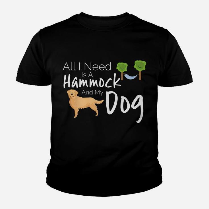 Golden Retriever Dog Hammock Camping Travel Kid T-Shirt