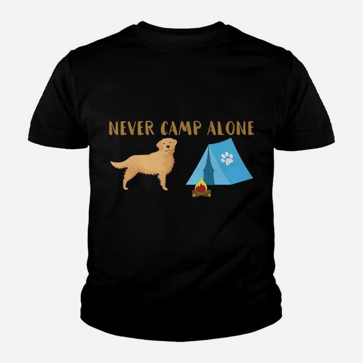 Golden Retriever Dog Tent Funny Camping Travel Kid T-Shirt