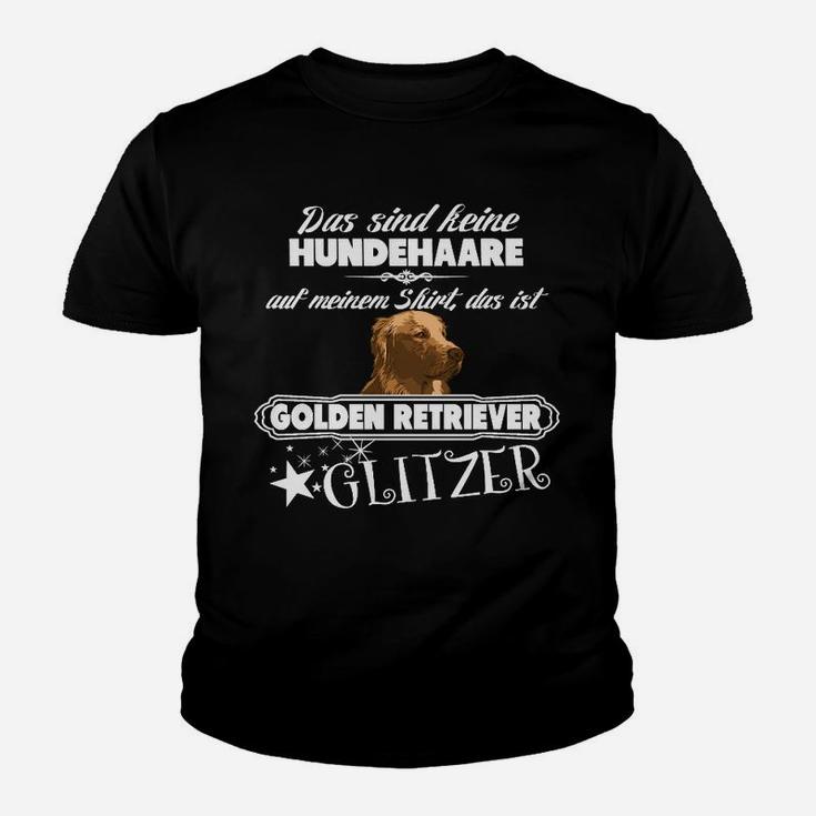 Golden Retriever Glitzer Kinder T-Shirt