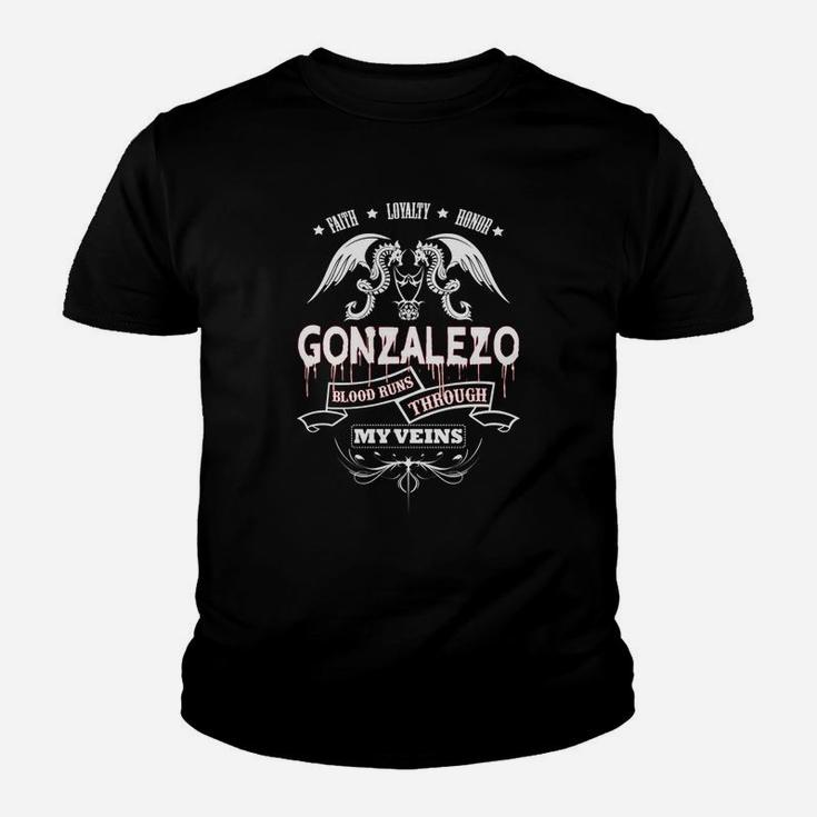 Gonzalez Blood Runs Through My Veins - Tshirt For Gonzalez Youth T-shirt