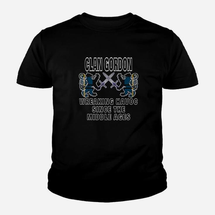 Gordon Scottish Tartan Scotland Family Clan Name Kid T-Shirt