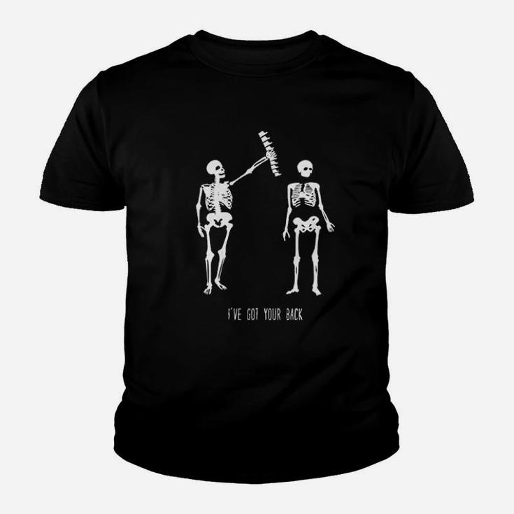 Got Your Back Funny Halloween Skeleton Best Friends Kid T-Shirt