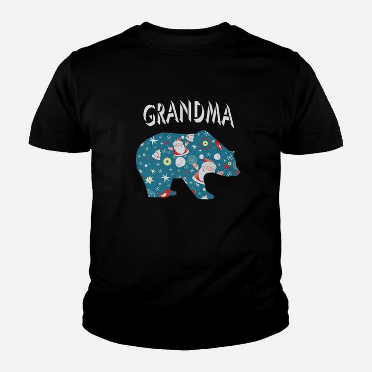 Grandma Bear Christmas Matching Family Kid T-Shirt