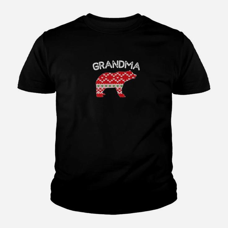 Grandma Bear Matching Family Christmas Pajama Kid T-Shirt