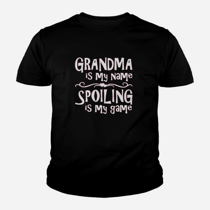 Grandma Is My Name Spoiling Is My Game Sweatshirt Crewneck Kid T-Shirt