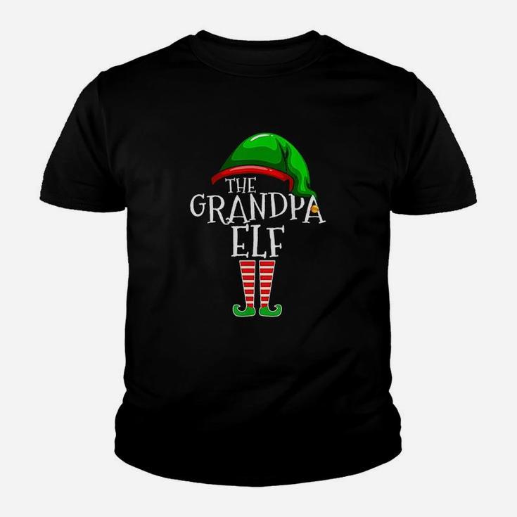 Grandpa Elf Family Matching Group Christmas Kid T-Shirt
