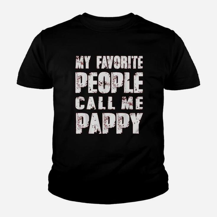 Grandpa Gifts Dad Gifts My Favorite People Call Me Pappy Kid T-Shirt