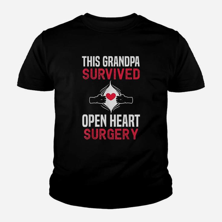 Grandpa Survived Open Heart Surgery Get Well Soon Kid T-Shirt
