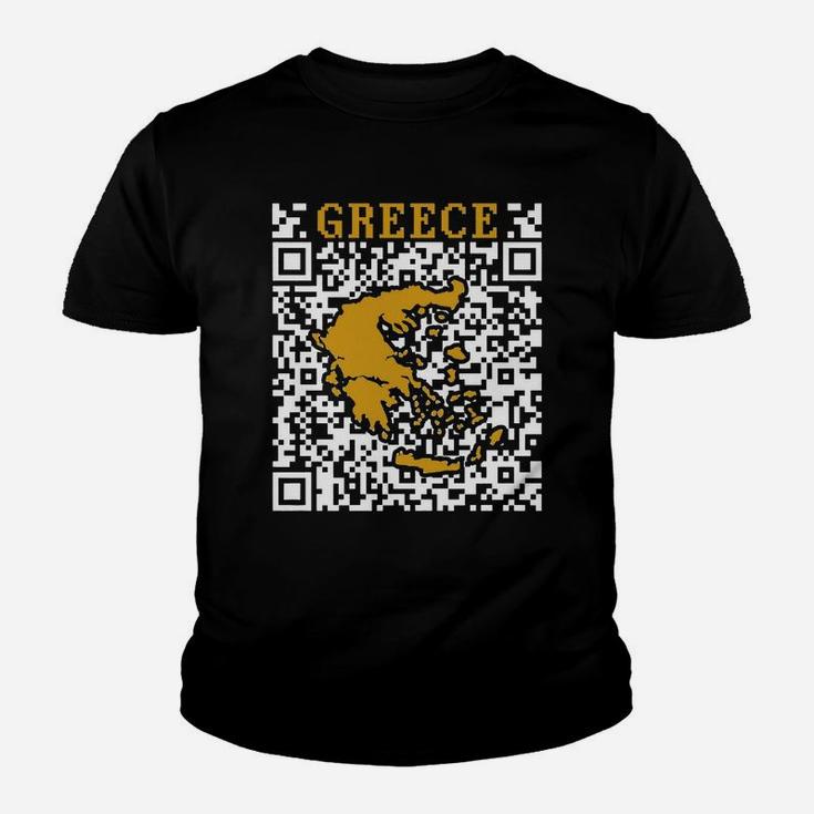 Greece Qr Code Proud Shirts Kid T-Shirt