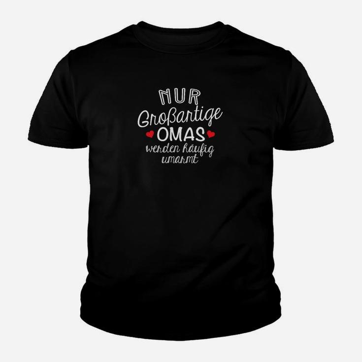 Großartige Omas Kinder Tshirt, Schwarzes Tee mit Spruch für Großmütter