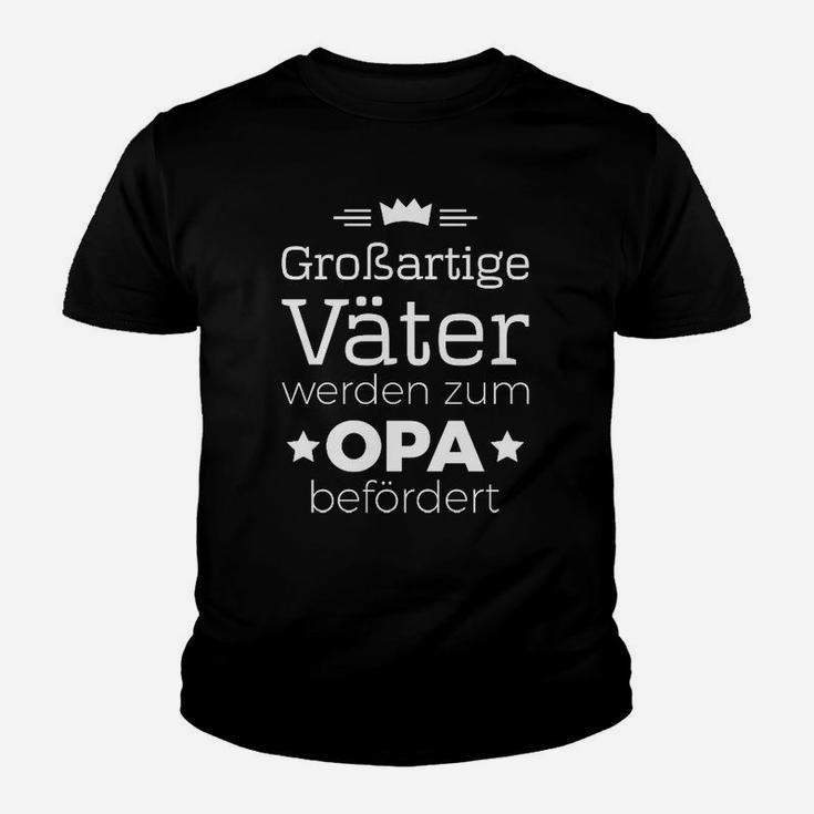 Großartige Väter zum Opa befördert Kinder Tshirt, Lustiges Kinder Tshirt für werdende Großväter