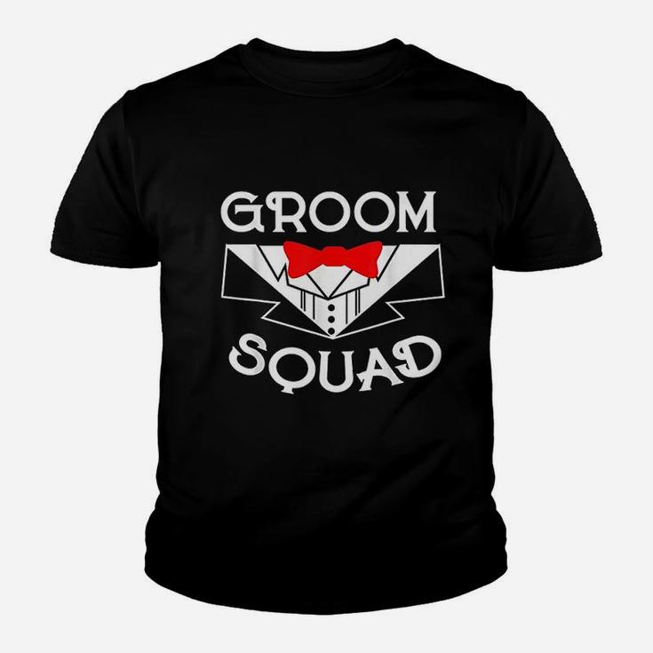 Groom Squad Bachelor Party Groomsmen Tuxedo Kid T-Shirt