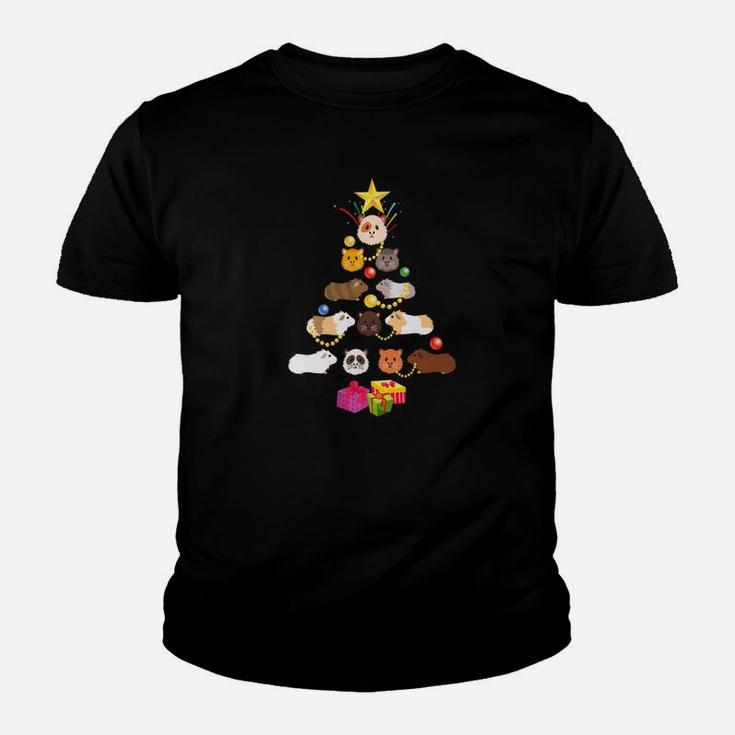 Guinea Pig Christmas Cute Tree Kids Gift Kid T-Shirt