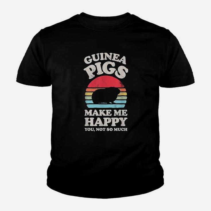 Guinea Pigs Make Me Happy Funny Guinea Pig Kid T-Shirt