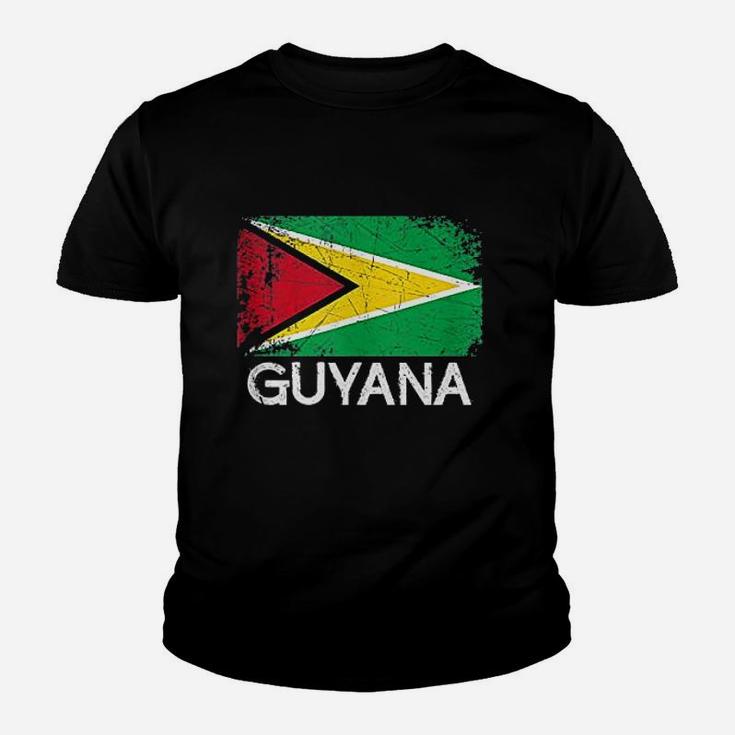 Guyanese Flag Design | Vintage Made In Guyana Gift Kid T-Shirt