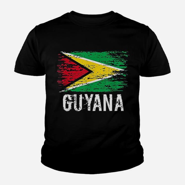 Guyanese Flag Pride Vintage Guyanese Root Gift Kid T-Shirt