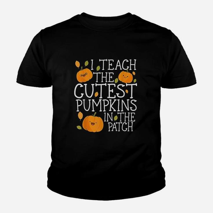 Halloween I Teach The Cutest Pumpkins In The Patch Kid T-Shirt