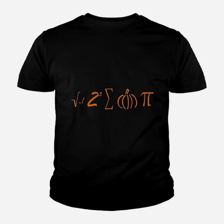 Halloween Math Teacher Pumpkin Pie Pi Symbol Kid T-Shirt