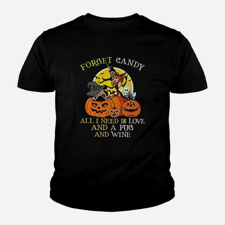 Halloween Pug Lover Funny Quote Kid T-Shirt