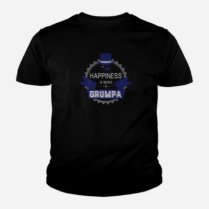 Happiness Is Being A Grumpa Fathers Day Grandpa Gift Men Premium Kid T-Shirt