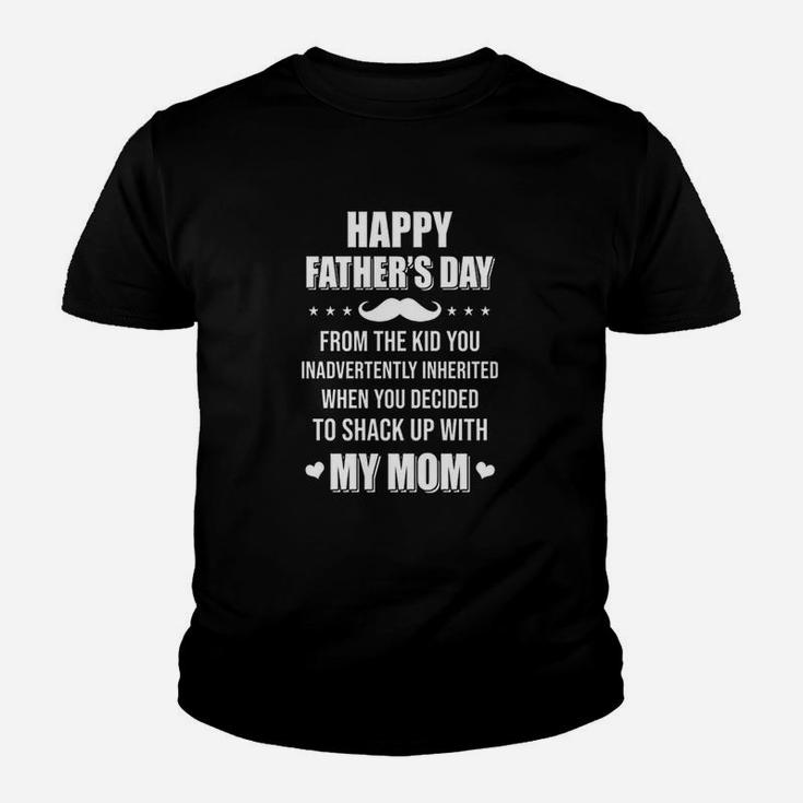 Happy Fathers Day From The Kid Bonus Step Dad Gift Kid T-Shirt