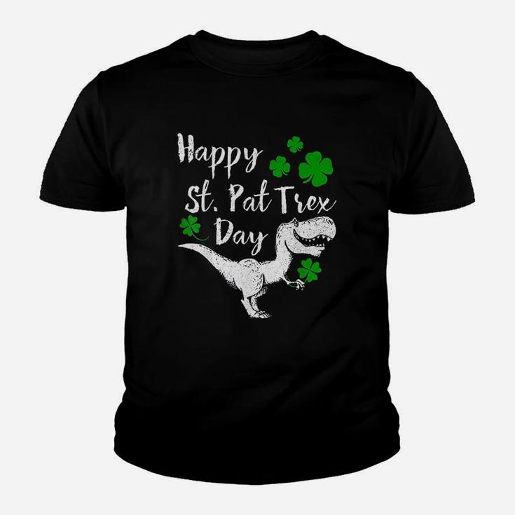 Happy St Pat Trex Day Dinosaur St Patricks Day Kid T-Shirt