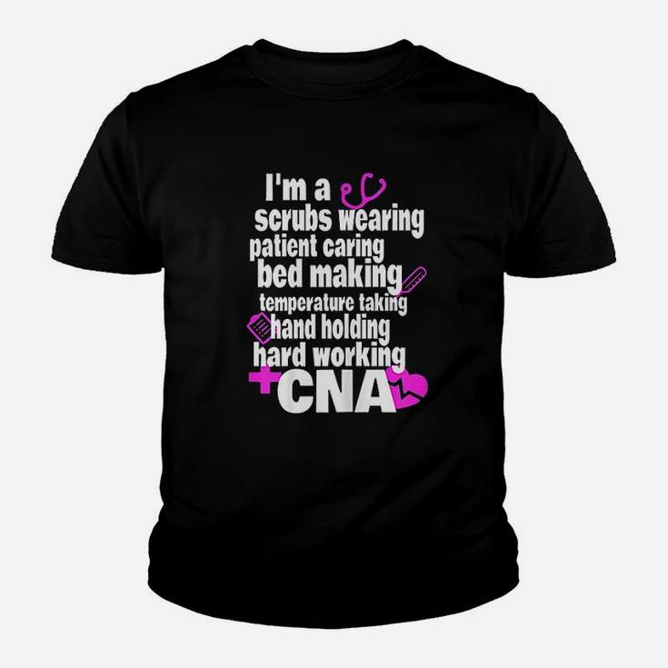 Hard Working Cna Certified Nursing Assistant Kid T-Shirt